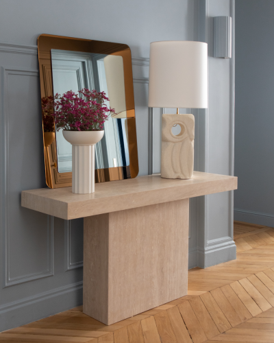 Rectangular Travertine Console | Teatro Lior