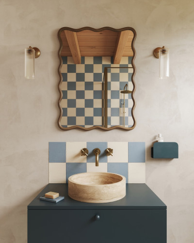 Travertine round tub | Model Lola